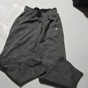 adidas Kids Charcoal Gray Sweatpants - Logo Detail